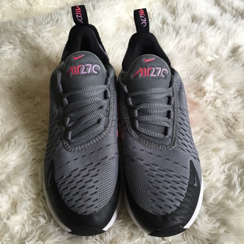 Nike Grey and Pink Air Max Style Men's Sneakers